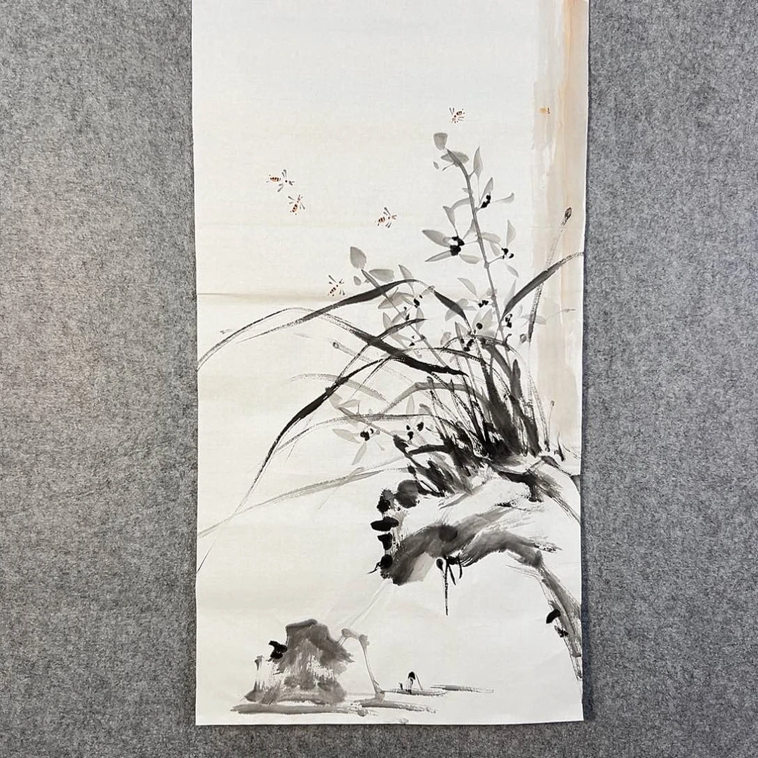 国画534 牡丹等植物生长于这里生长