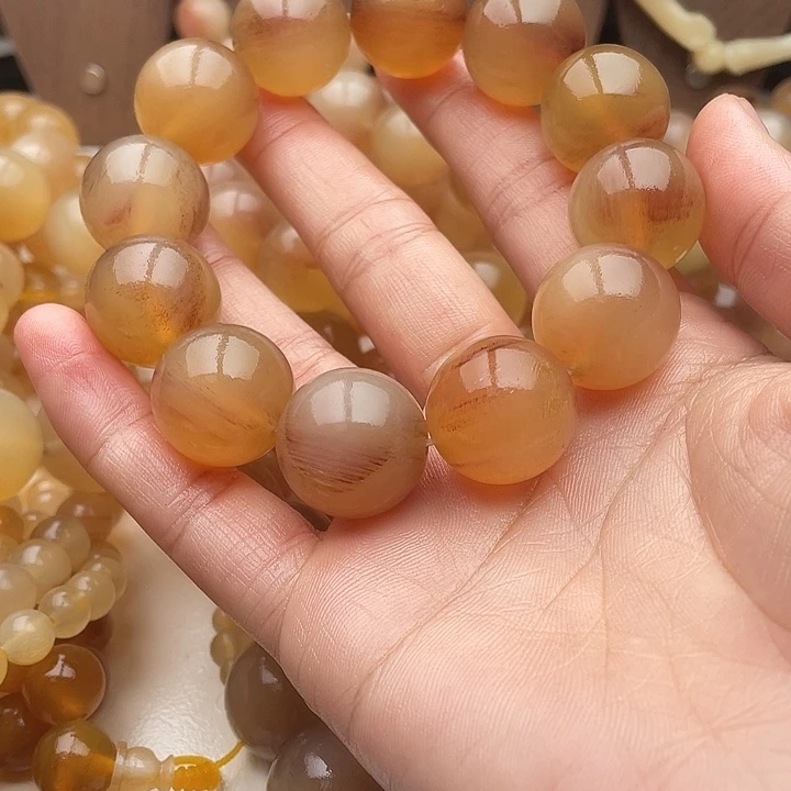 陈***久珐琅非金属20粉雪手串