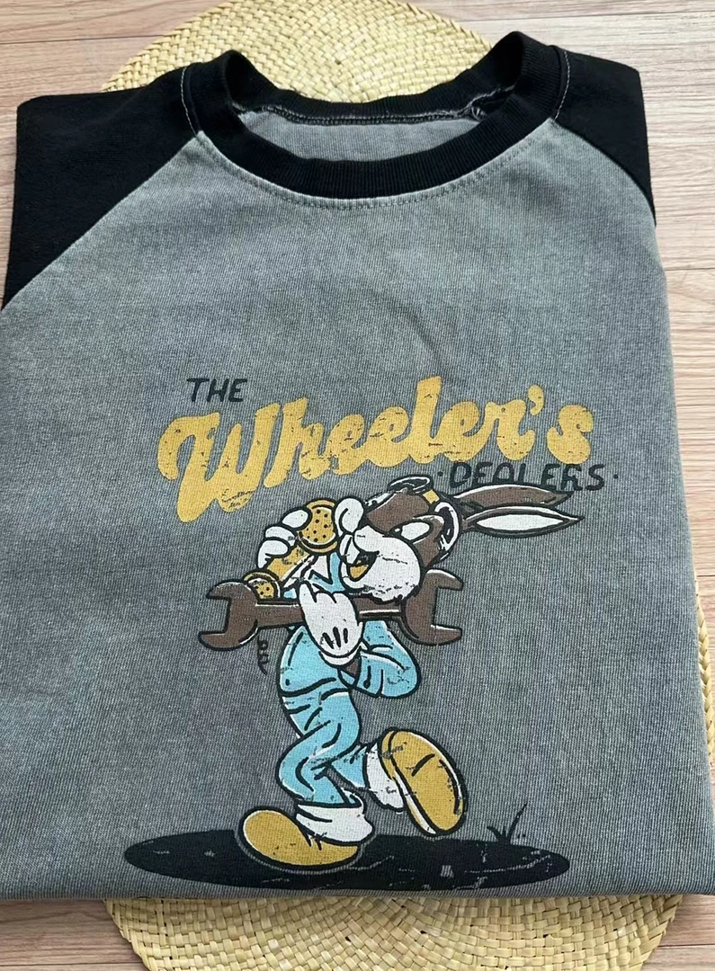 韩国正品不支持退换/扳手兔子插肩长袖/0123