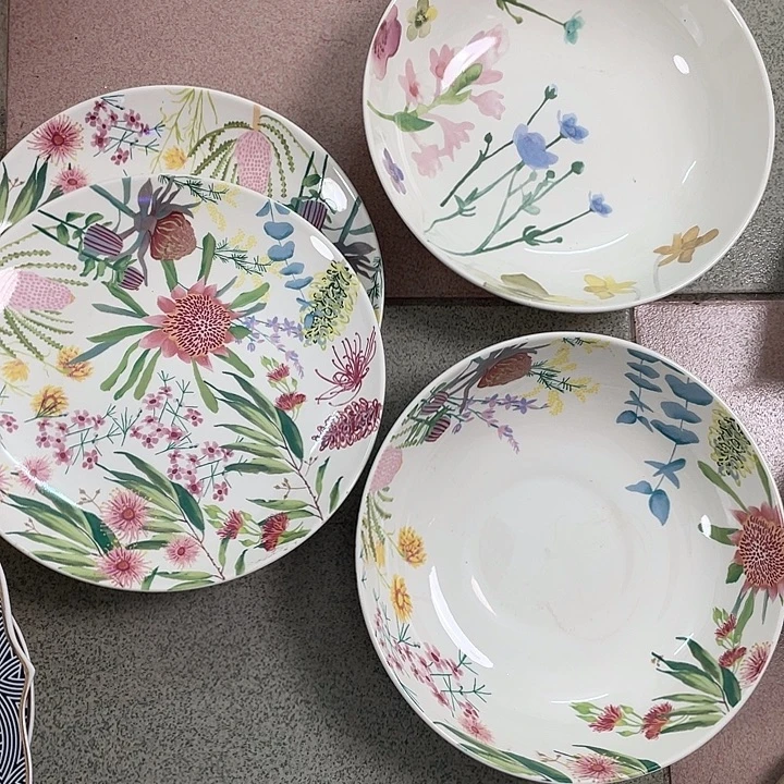 壮***豆新骨瓷4个餐具微瑕完美主义者慎拍