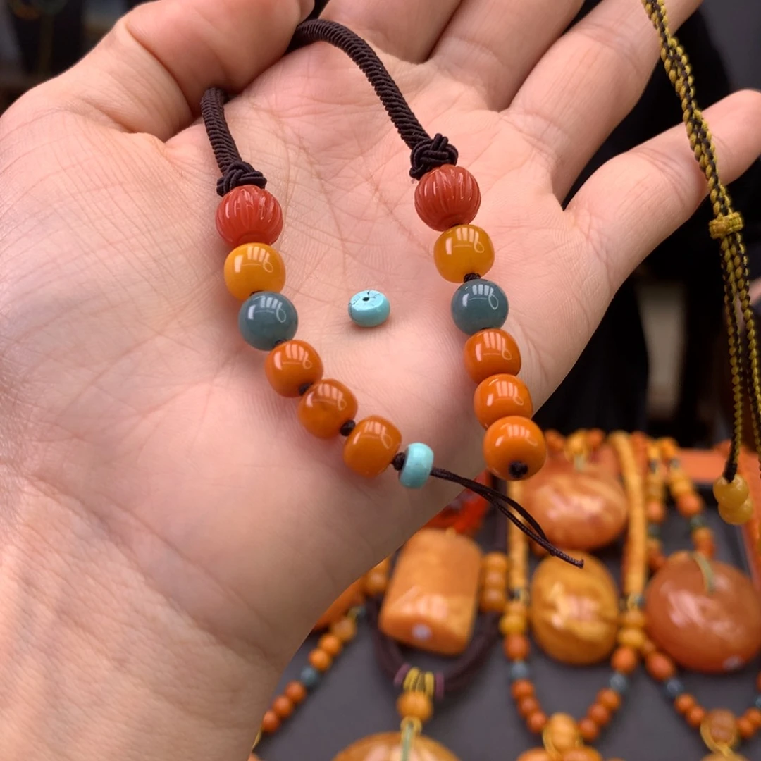 蜜蜡裸石未镶嵌嘟*蜜蜡挂绳