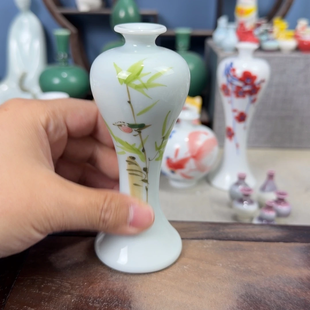 陶瓷手工小花器摆件
