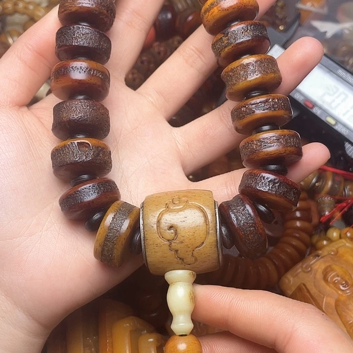 牛骨手串/手链牦牛骨头盖骨手持