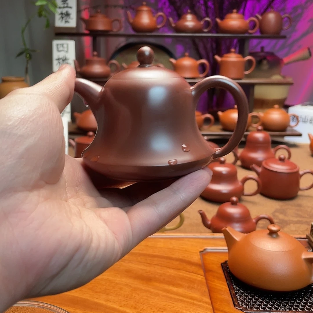 紫砂茶壶挑****王紫朱泥黑金刚