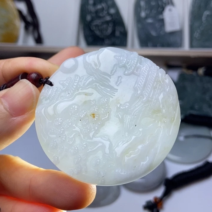 翡翠未镶嵌挂件翡翠