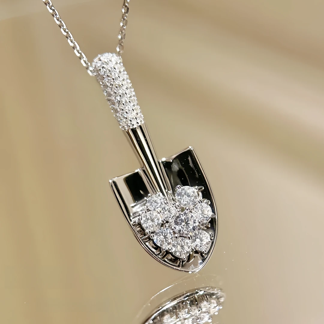 铜合金项链 独特设计小铲子项链女款2025年新款爆款高级感锁骨链