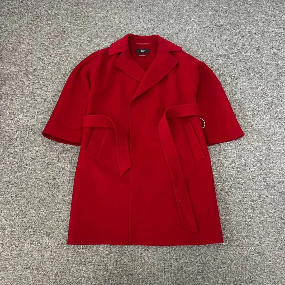 99新 MaxMara maxmara 红色大衣36码 黑标 H