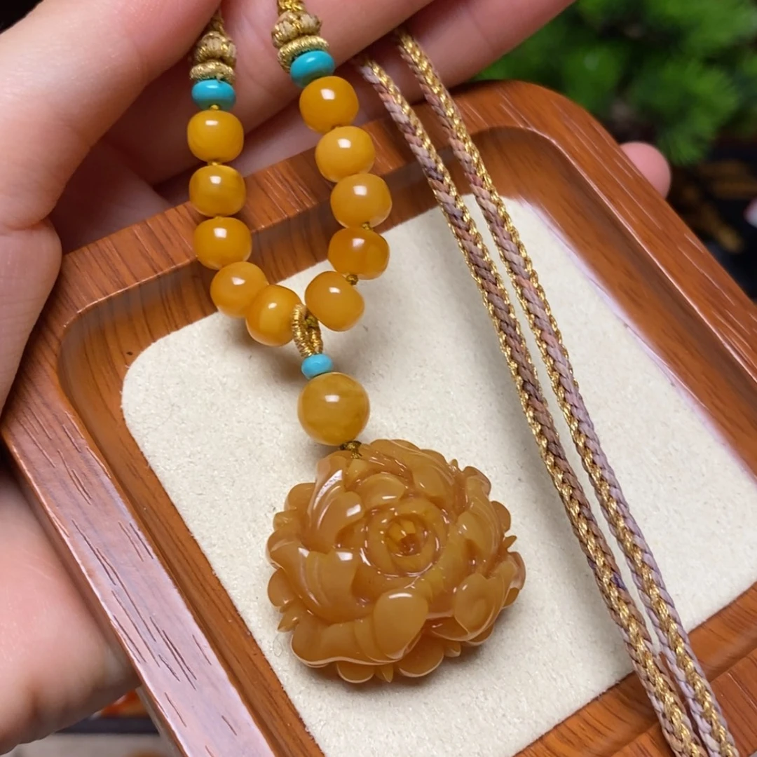 【闪购商品】蜜蜡颈饰未镶嵌项链
