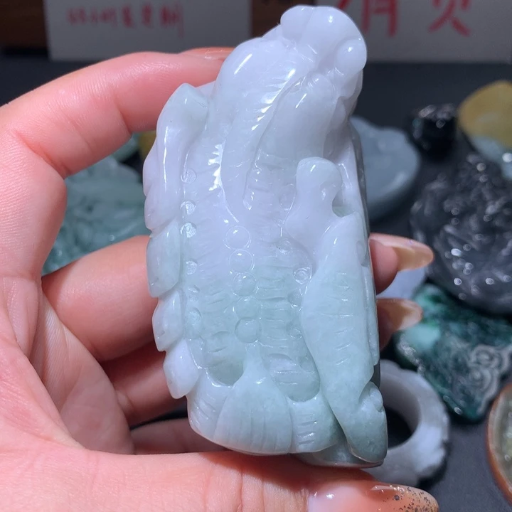 翡翠未镶嵌颈饰保真天然A货翡翠