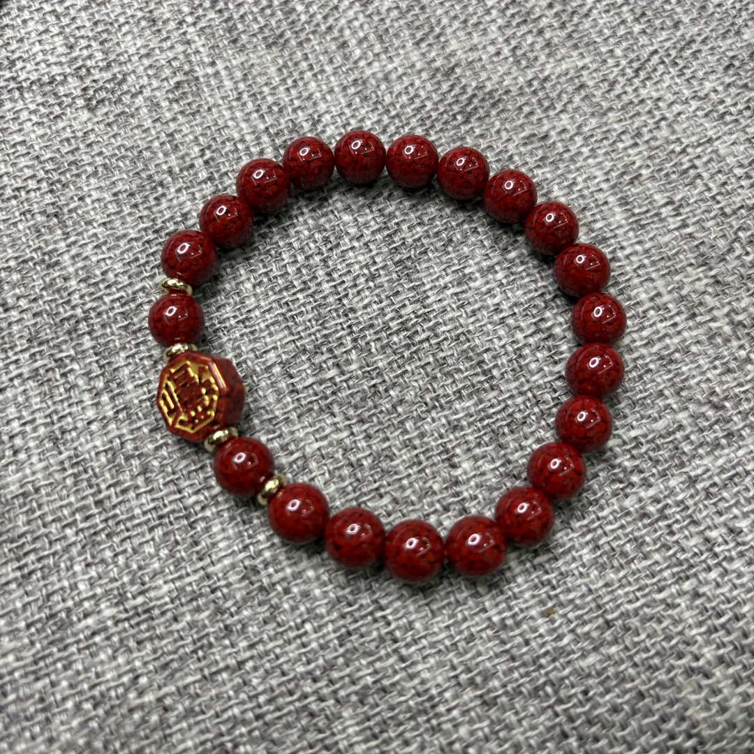 含辰砂工艺品朱砂手串设计款-530443