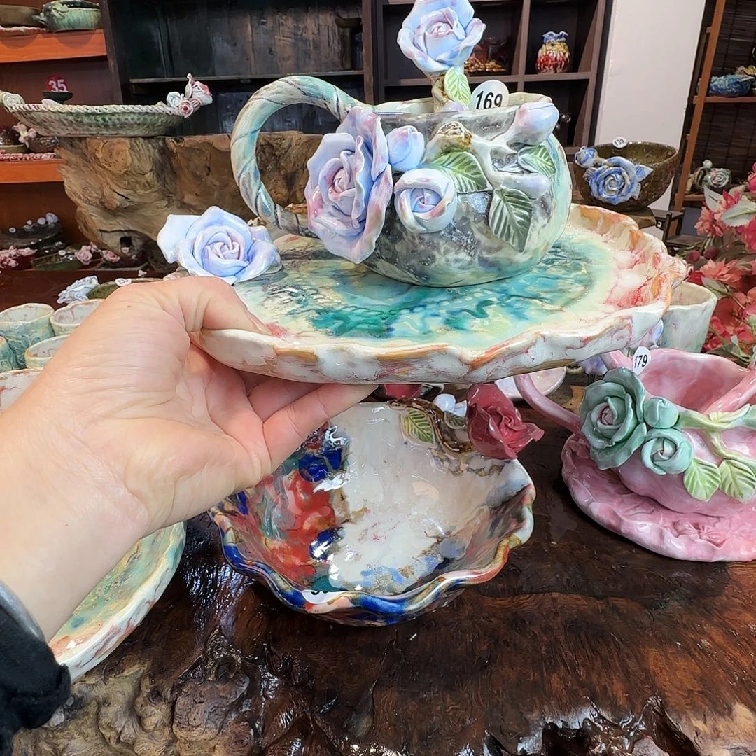 爱***溪纯手工咖啡杯，餐具