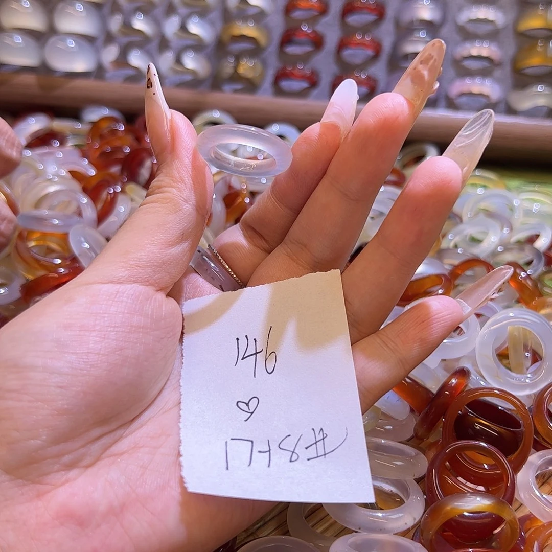 未镶嵌戒指玛瑙/玉髓