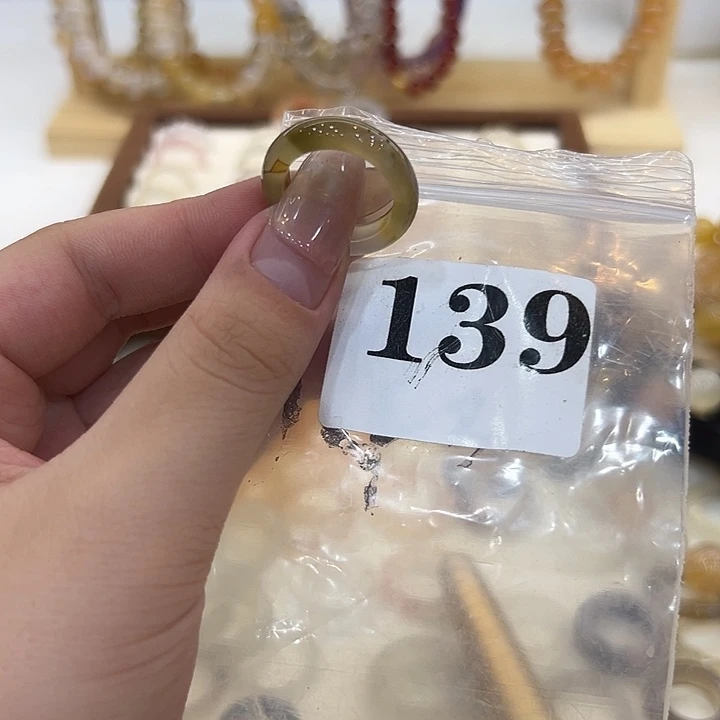 玛瑙/玉髓合金戒指139港14