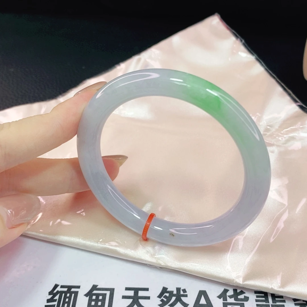 未镶嵌手镯翡翠57圆镯
