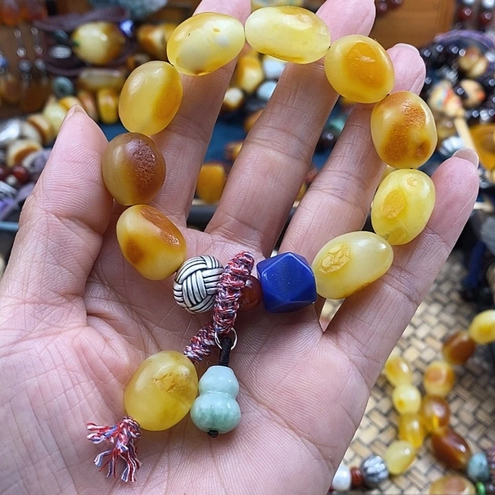 蜜蜡未镶嵌手串手串