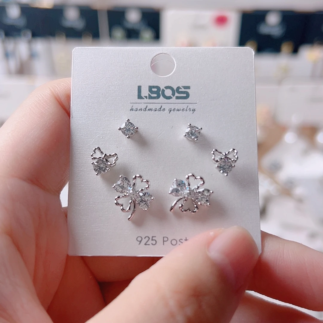 琉璃纯铜合金耳环的