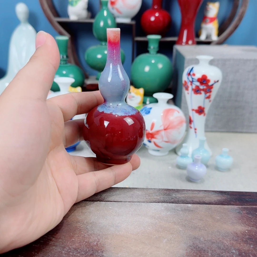 陶瓷手工小花器摆件