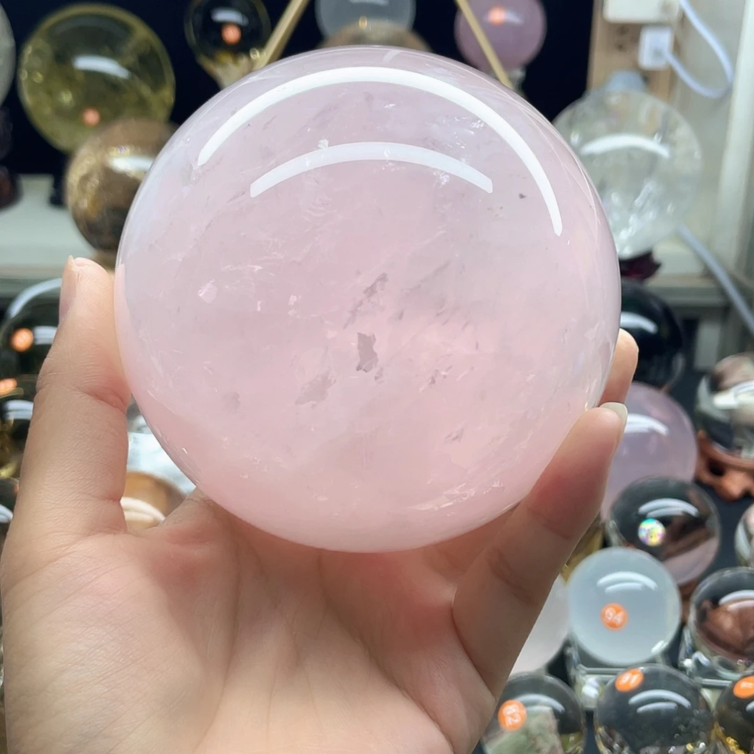 未镶嵌珠宝半成品水晶粉水晶卡10
