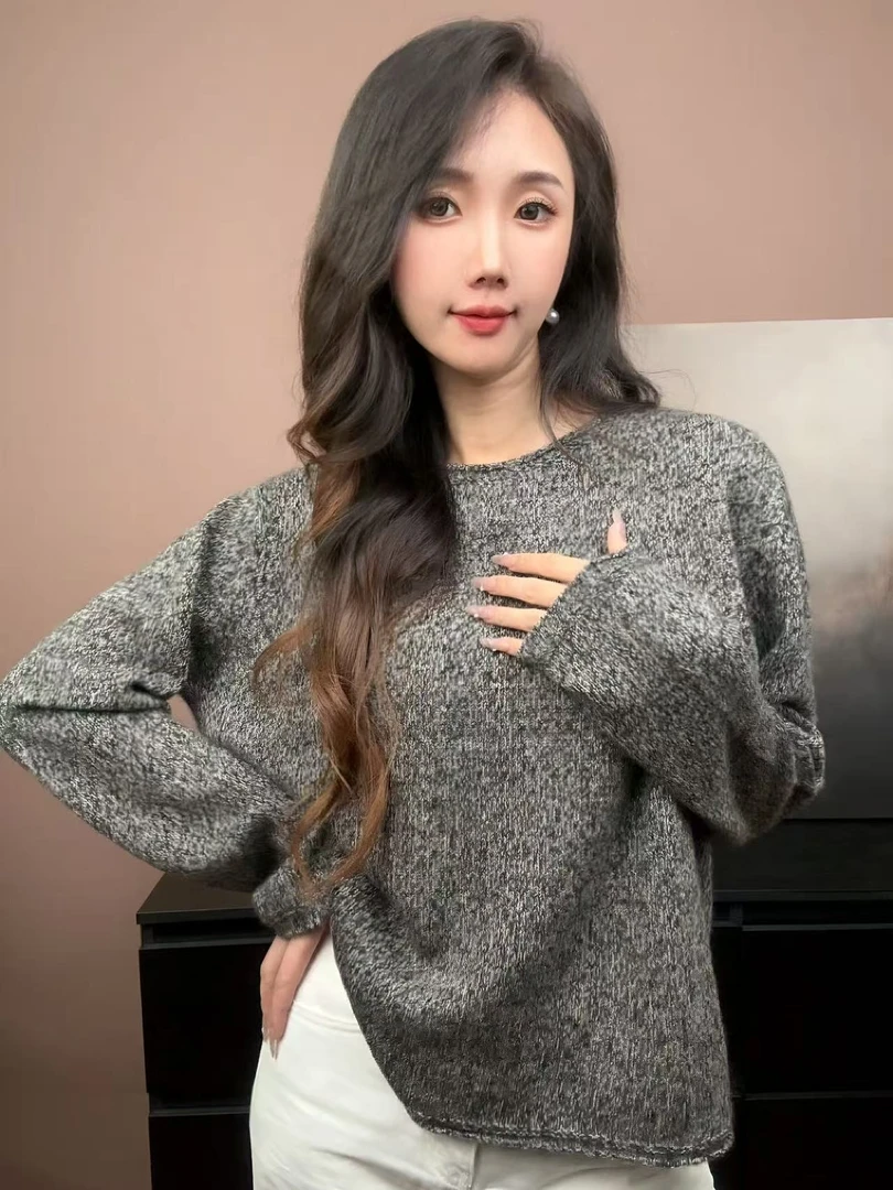 2025新款软糯细腻羊毛衫针织女 十三行新款亲肤百搭