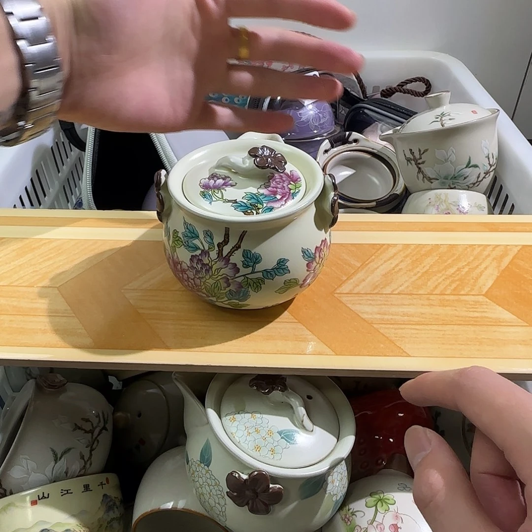 陶栖国色天香宝瓶手抓壶