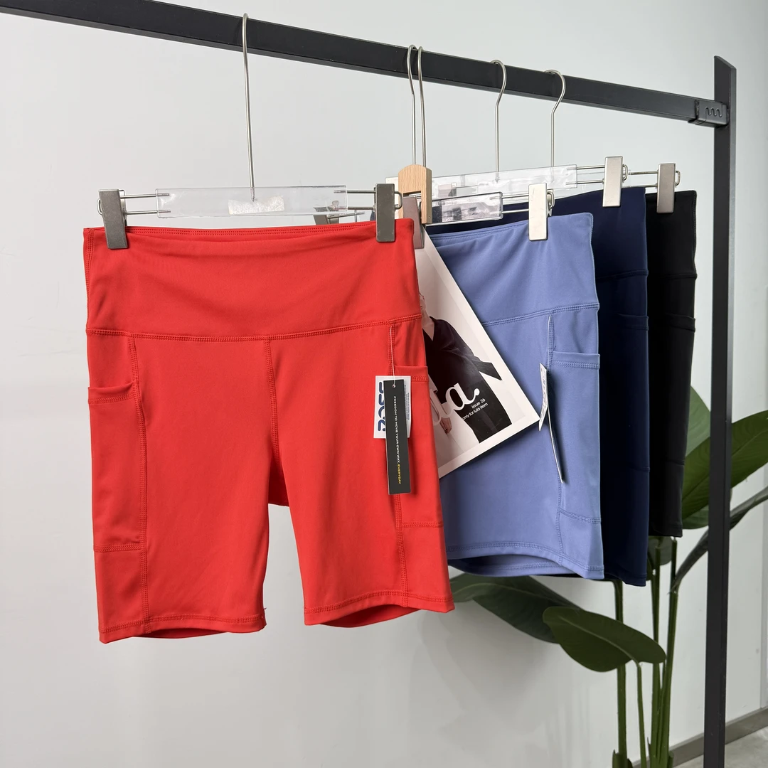 B147出口欧美高货性感显瘦修身女士弹力收腰提臀高腰提臀瑜伽短裤