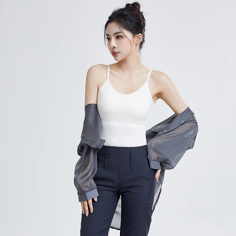 amarsex/艾梦.忆思【夏日繁花】女背心打底遮副乳内搭吊带自带胸垫