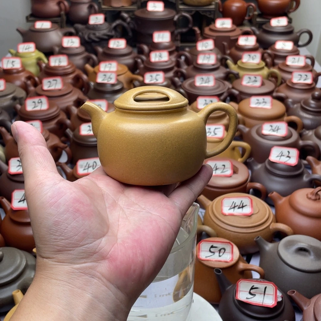 紫砂茶壶宜兴紫砂半手工