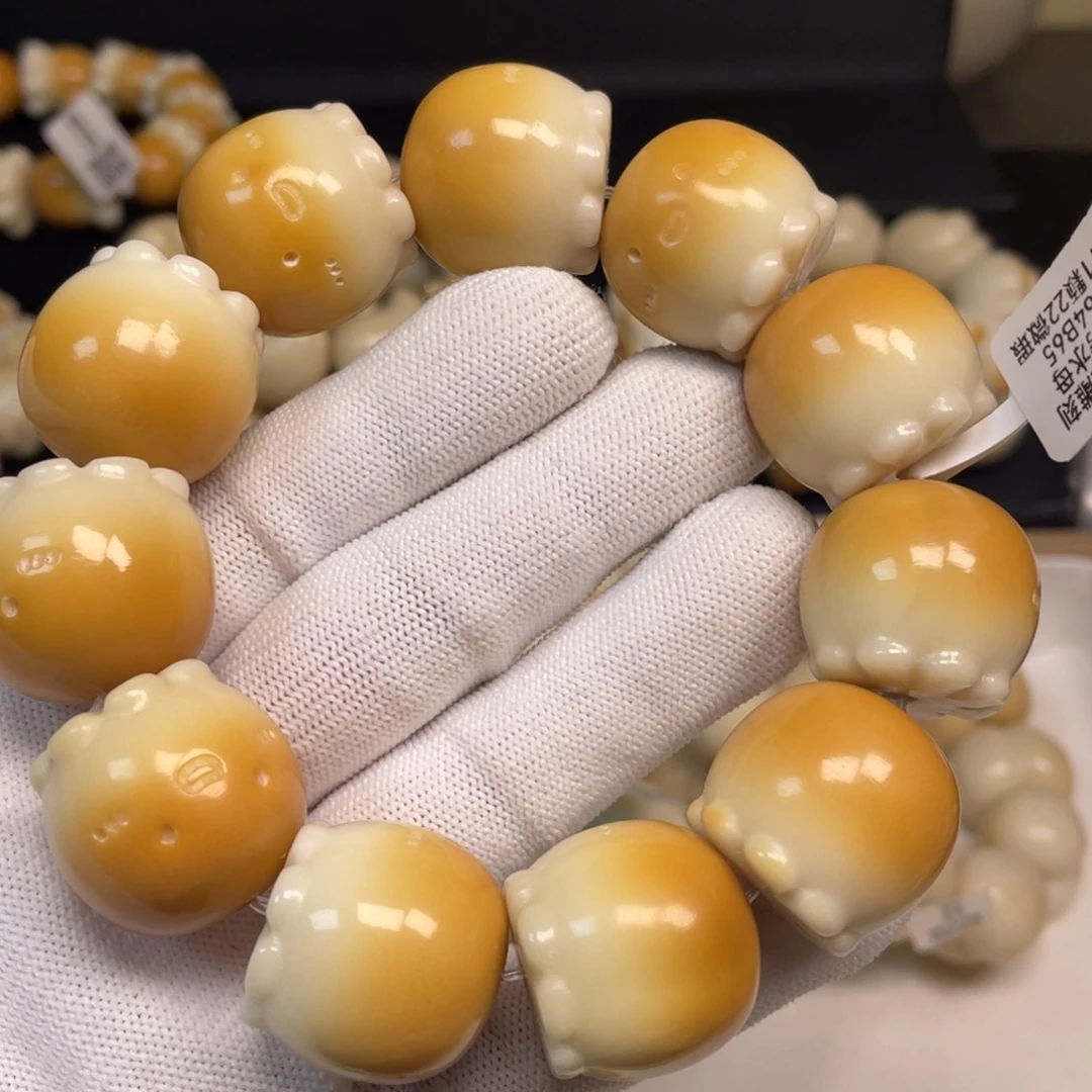 菩提根/象牙果手串100水母微瑕