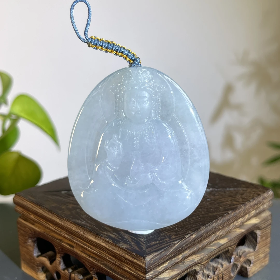 JCB08-114   天然缅甸A货翡翠   净瓶观音