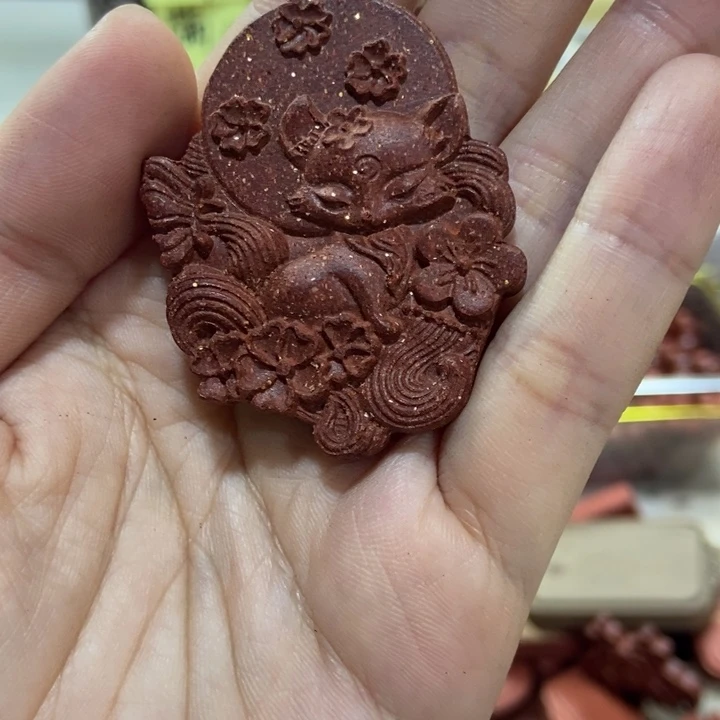 紫***猫泥塑花蕊夫人九尾狐