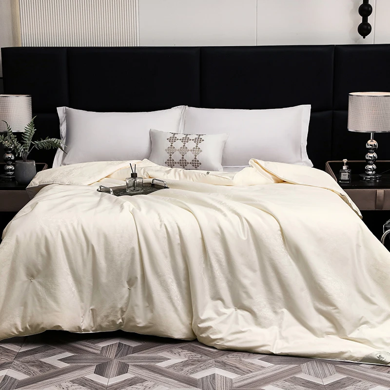 【香姐姐】纯棉长绒棉纯手工100%蚕丝被全棉提花春秋被被子被芯冬被