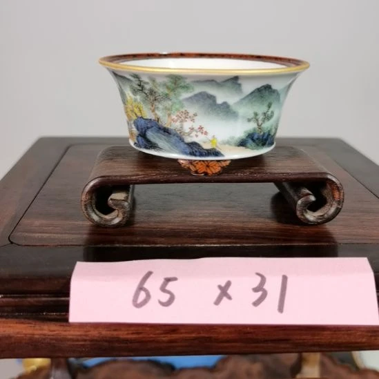 陶大德堂手工手绘釉盆