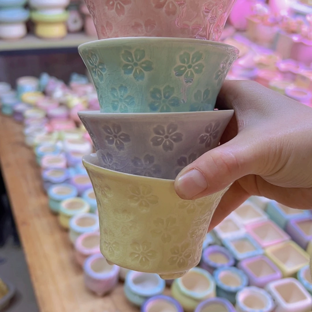 陶瓷花盆当场凑满12包邮