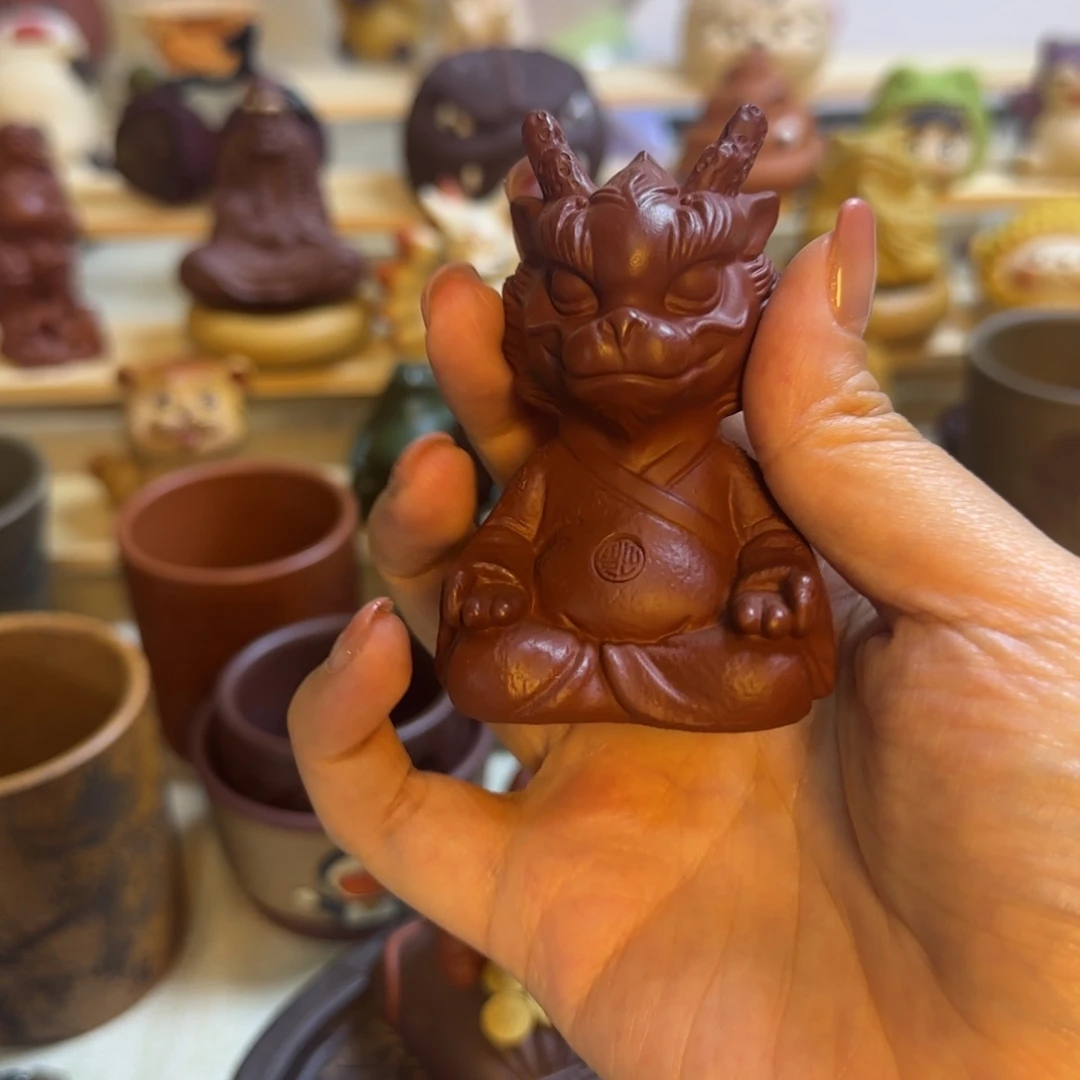 ****厚紫砂茶宠紫砂制作工艺精湛精细