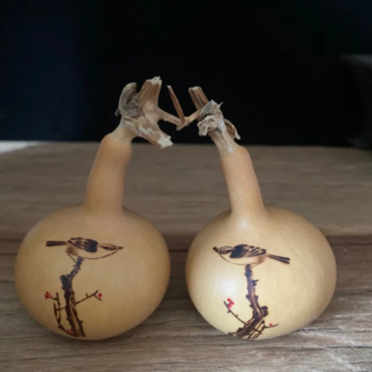 随机新手临摹烙画文玩独霸大肚葫芦喜上眉梢