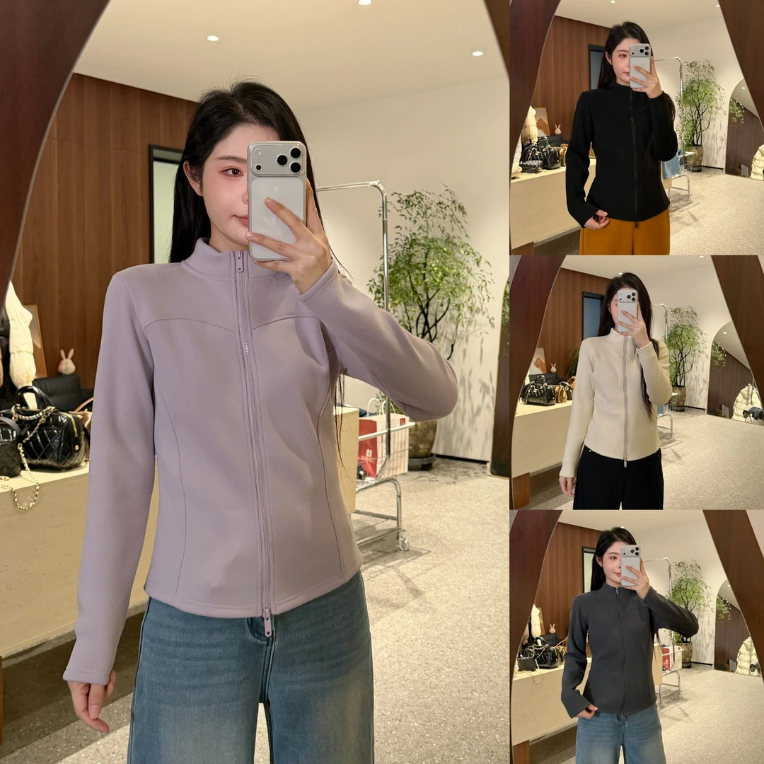 宿慕SUMU 时尚保暖加绒外套12-13新款2025舒适百搭拉链外套2529