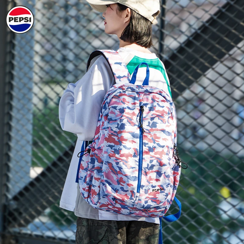 PEPSI百事户外双肩包男防泼水运动学生书包女大容量旅行电脑背包