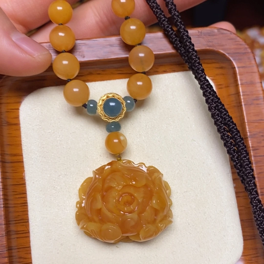 【闪购商品】蜜蜡颈饰未镶嵌项链