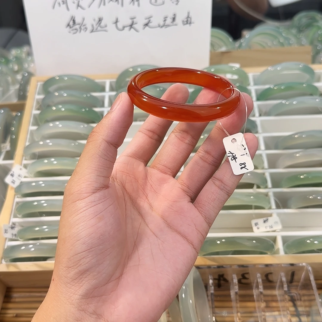 手镯玛瑙/玉髓未镶嵌圈口57.1