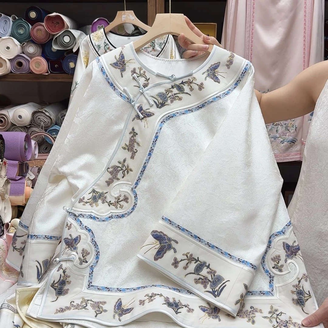 苏绣太太服11胸围110衣长66