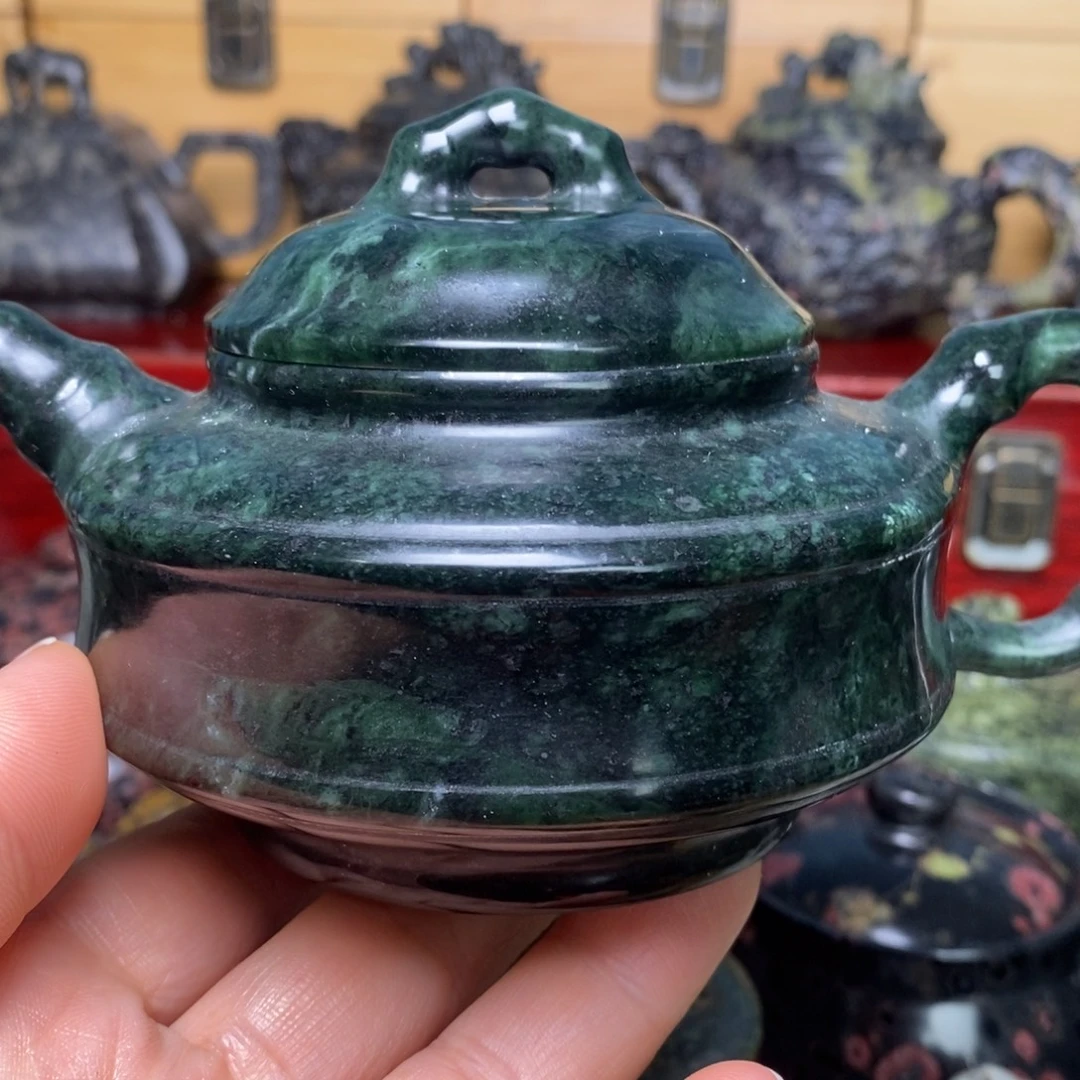 藏玉药王石福利款竹节壶240cc