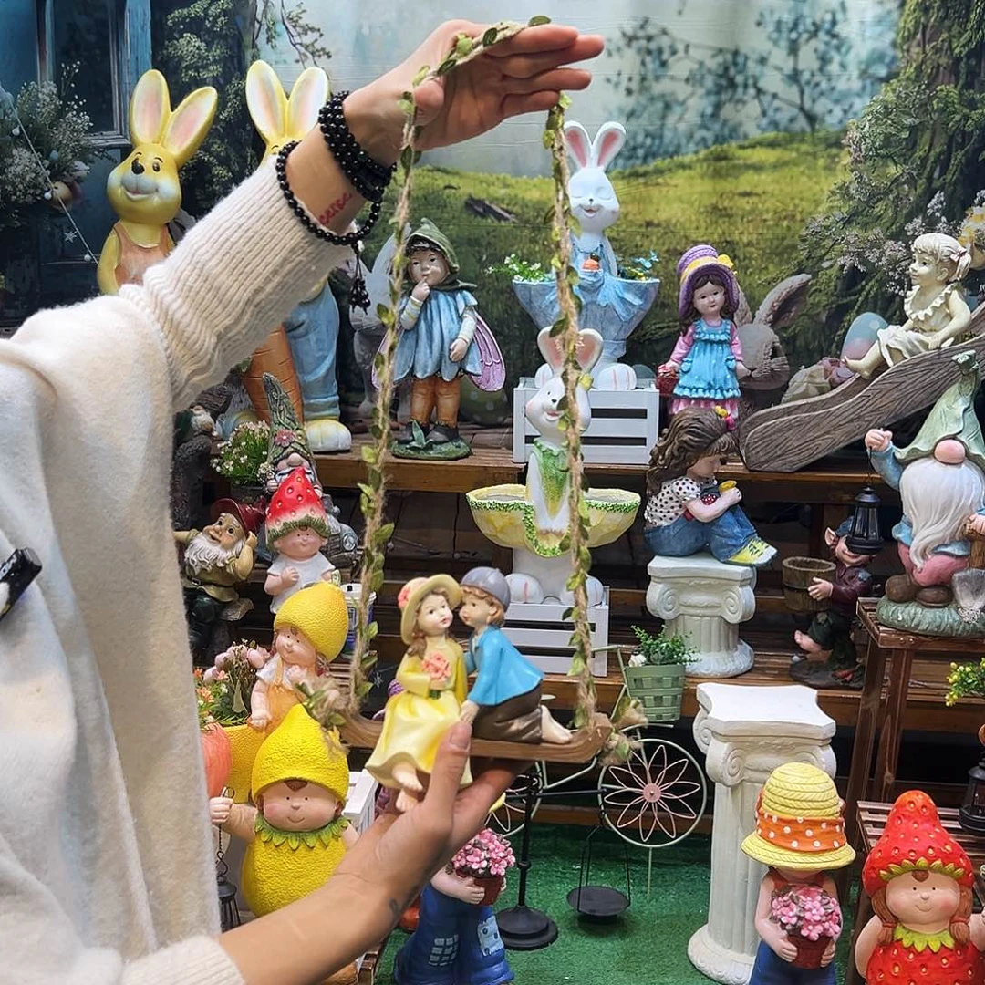 花园摆件红红火火