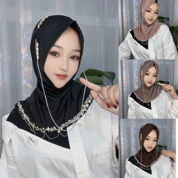 超钻•高端项链软帽檐套头