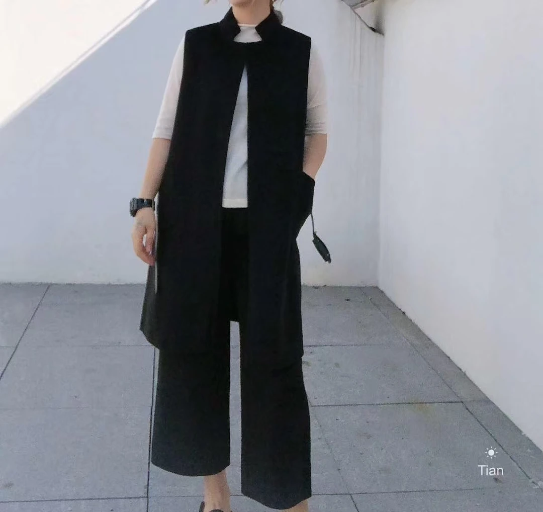 中长款马甲女秋季时尚休闲秋冬6831