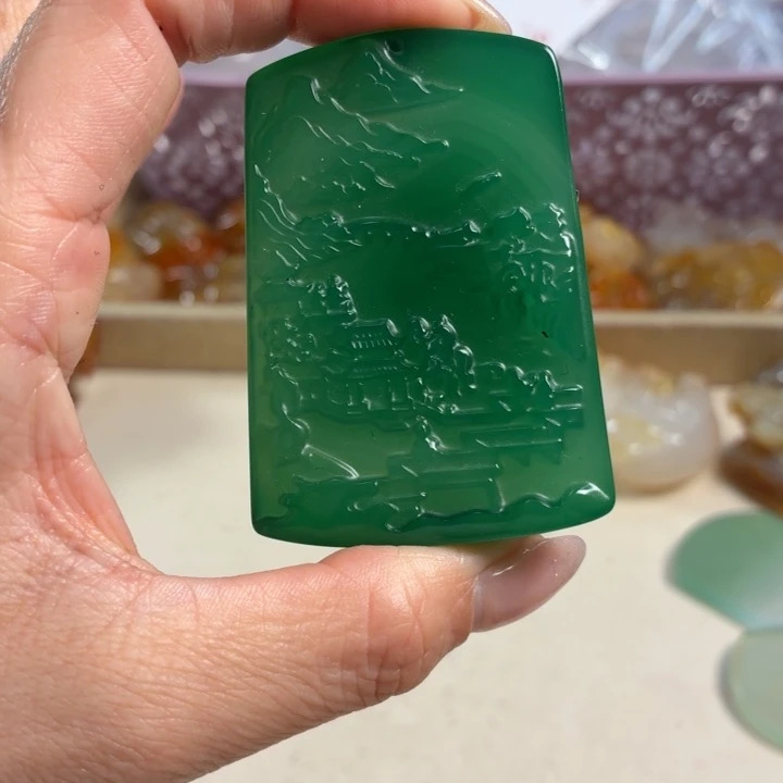 玛瑙/玉髓未镶嵌吊坠(不含链)