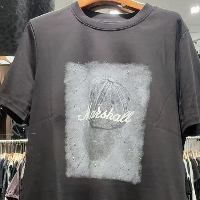 夏季纯色宽松运短袖休闲圆领宽松宽松型百