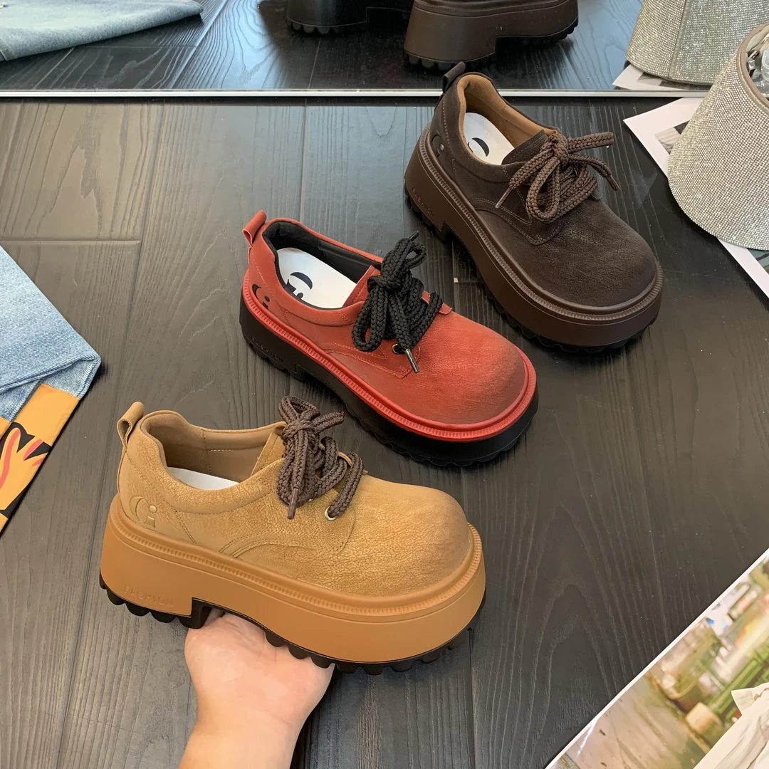 IG/IGB增高8CM2025夏季新款爆款透气休闲风百搭软底气质女鞋6668