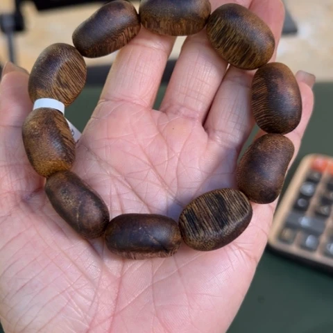 沉香手串白棋17克卡1.5多样性发1条