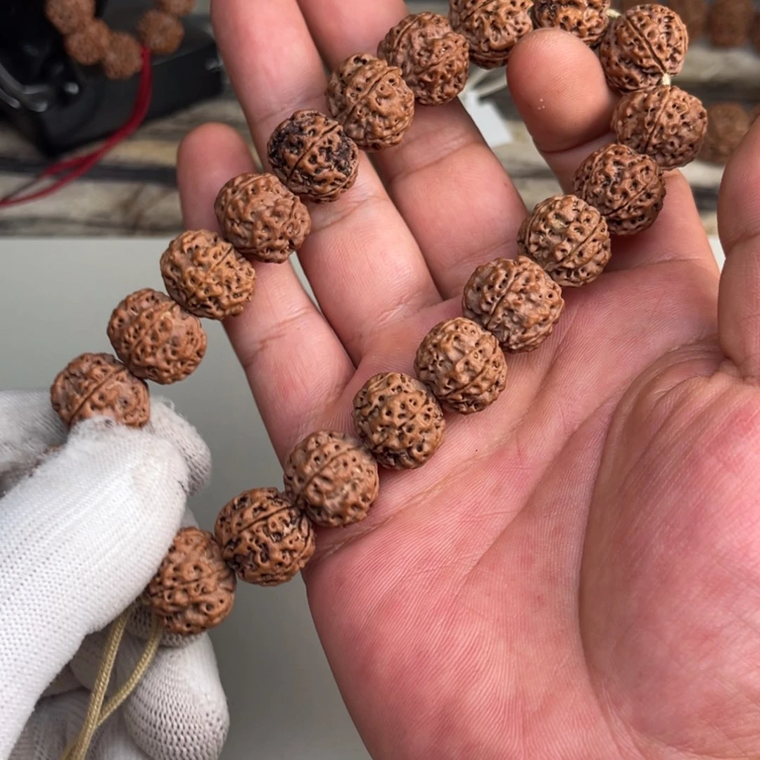 金刚菩提手串653安娜黄皮蜂窝双龙
