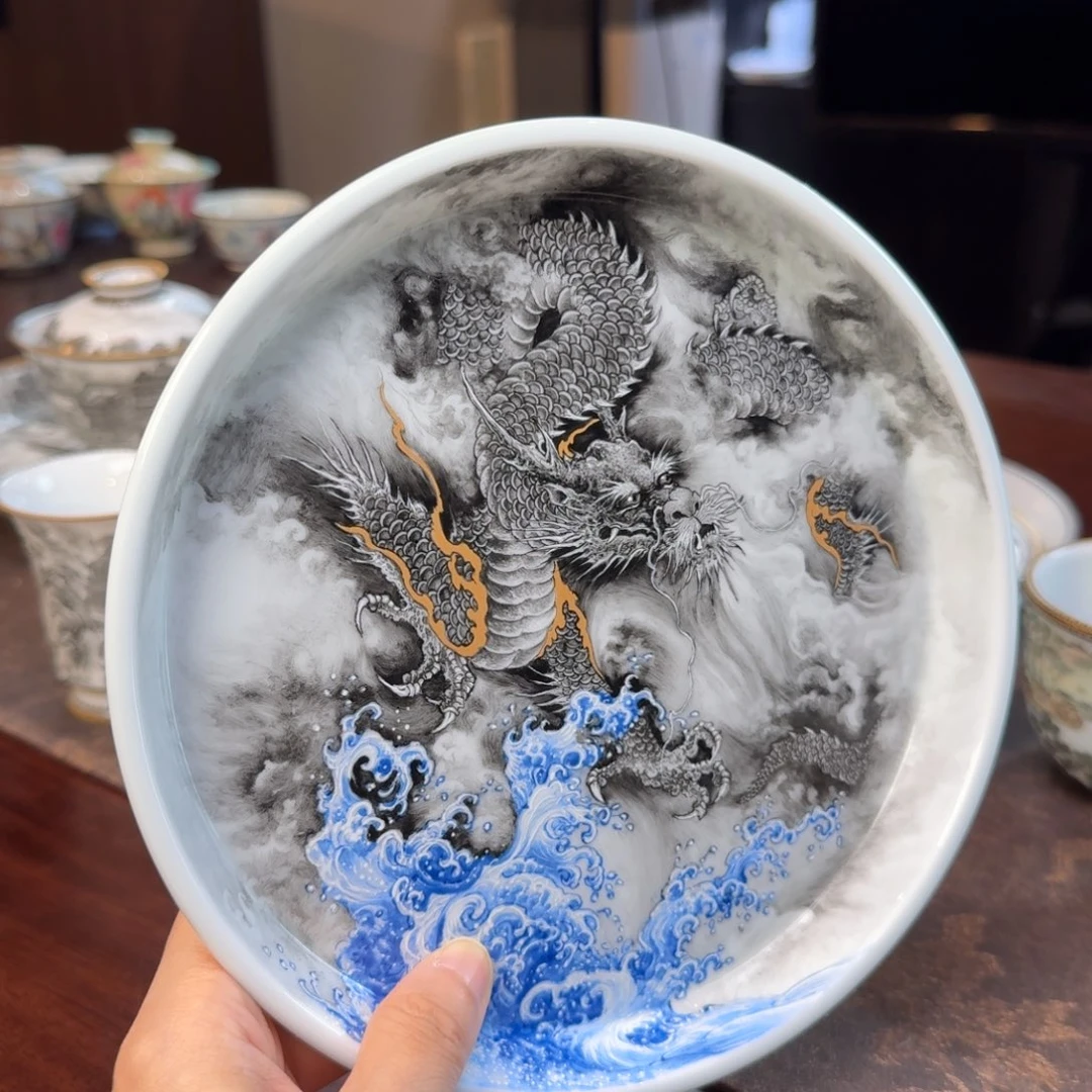 陶a**y墨龙陶瓷壶茶墨龙墨龙